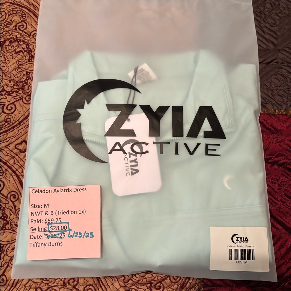 Zyia Active Celadon Aviatrix Dress